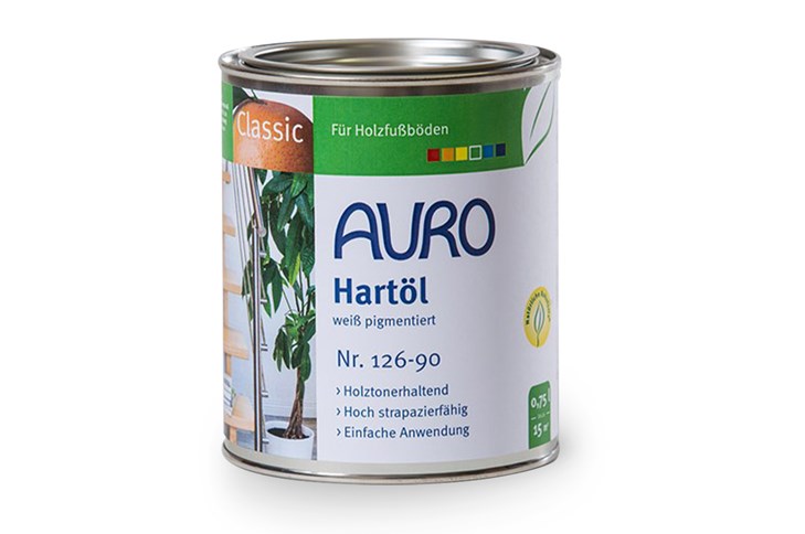 Auro Hartöl weiß pigmentiert 0,75 L