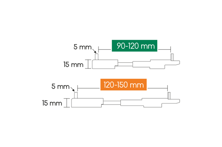 Karle & Rubner Clipper Dielenbreite 120-150 mm Dielenstärke 20-24 mm für HOLZ-Unterkonstruktion 4
